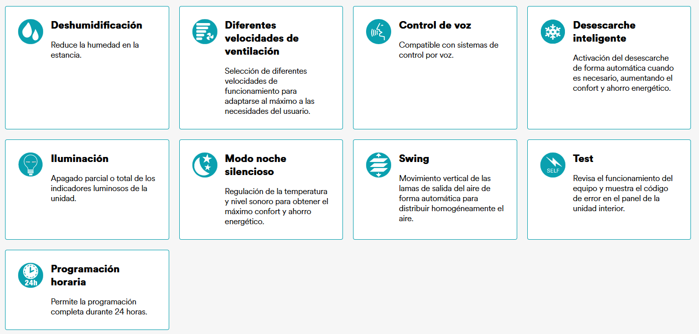 Prestaciones y características